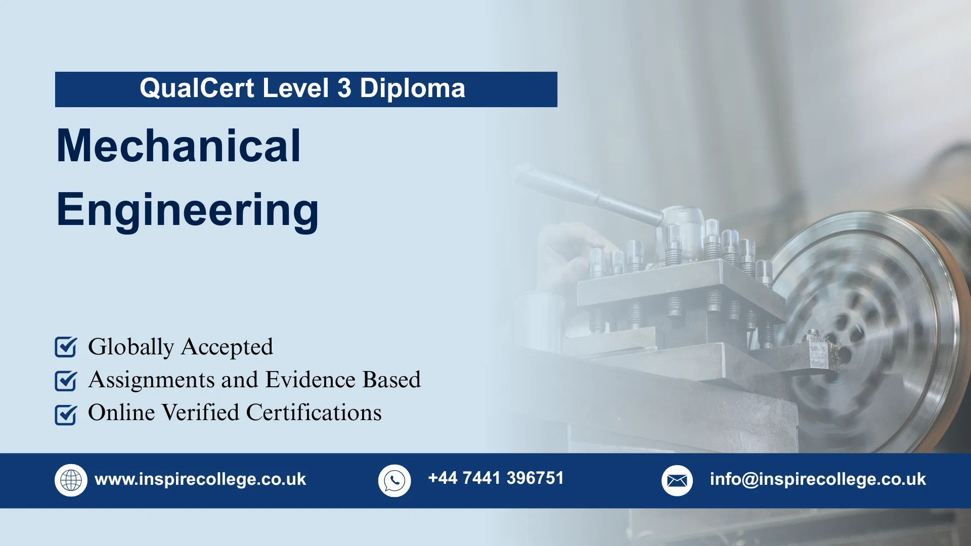 QualCert Level 3 Diploma in Mechanical Engineering 1 QualCert Level 3 Diploma in Mechanical Engineering