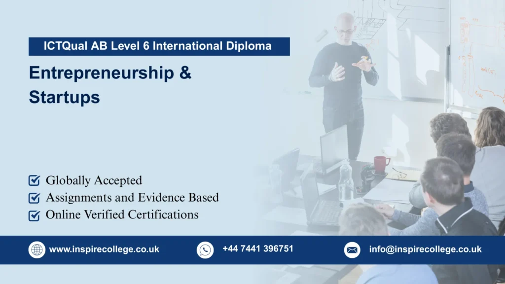 ICTQual AB Level 6 International Diploma in Entrepreneurship & Startups