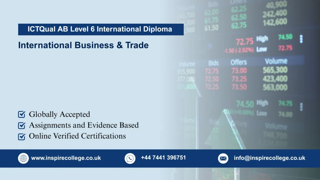 ICTQual AB Level 6 International Diploma in International Business & Trade