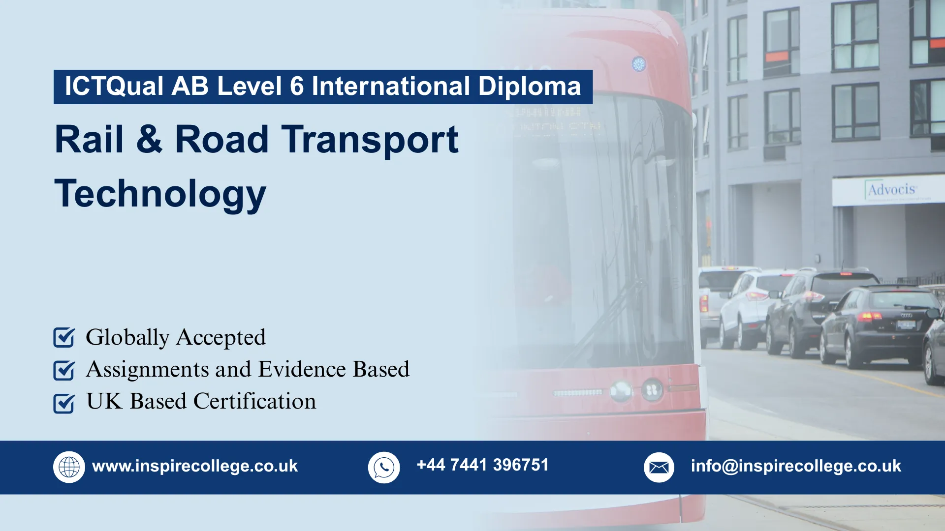 ICTQual AB Level 6 International Diploma in Rail & Road Transport Technology