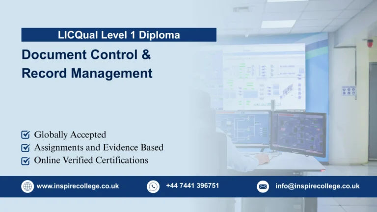 LICQual Level 1 Diploma in Document Control and Record Management