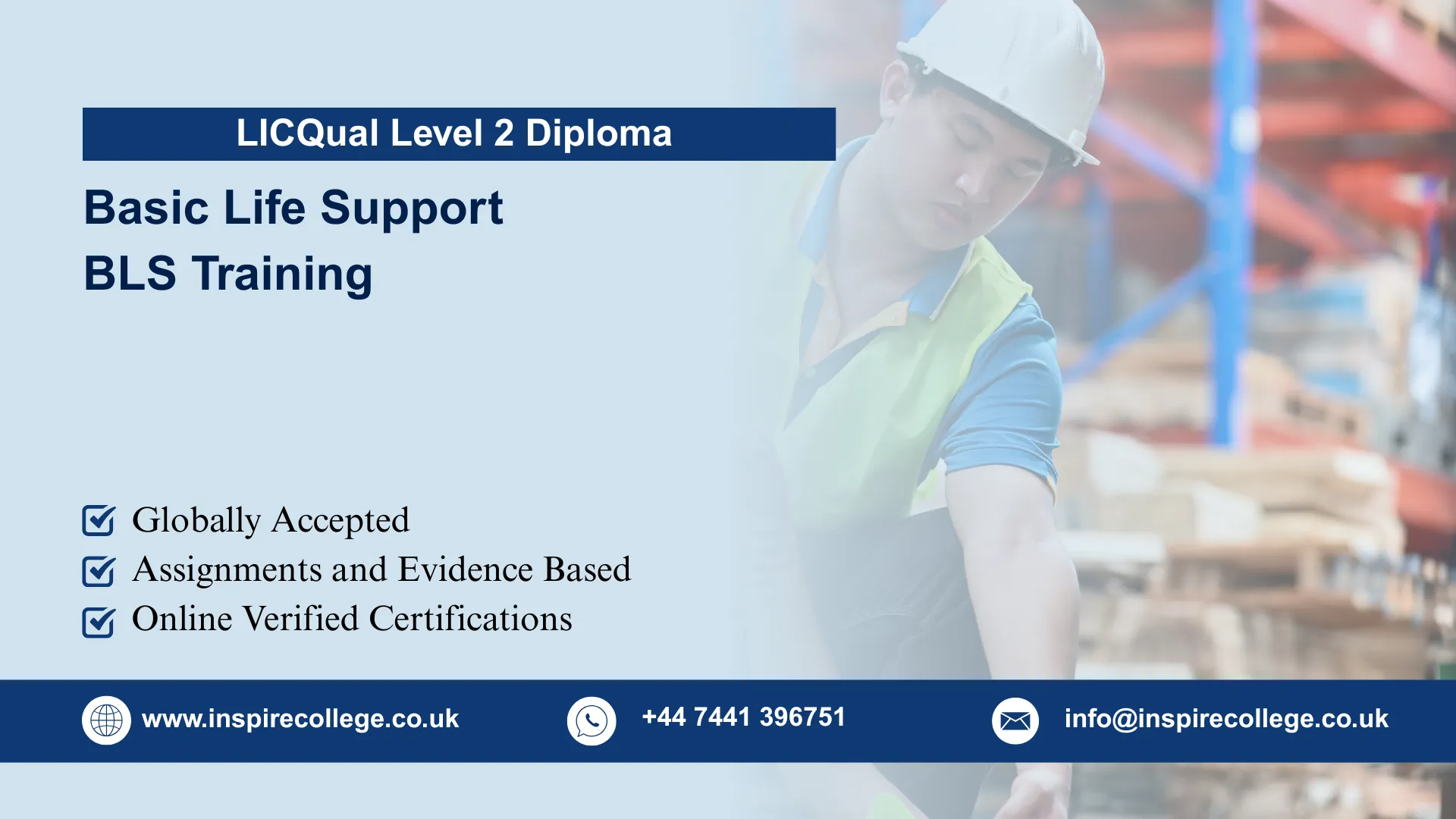 LICQual Level 2 Diploma in Basic Life Support BLS Training