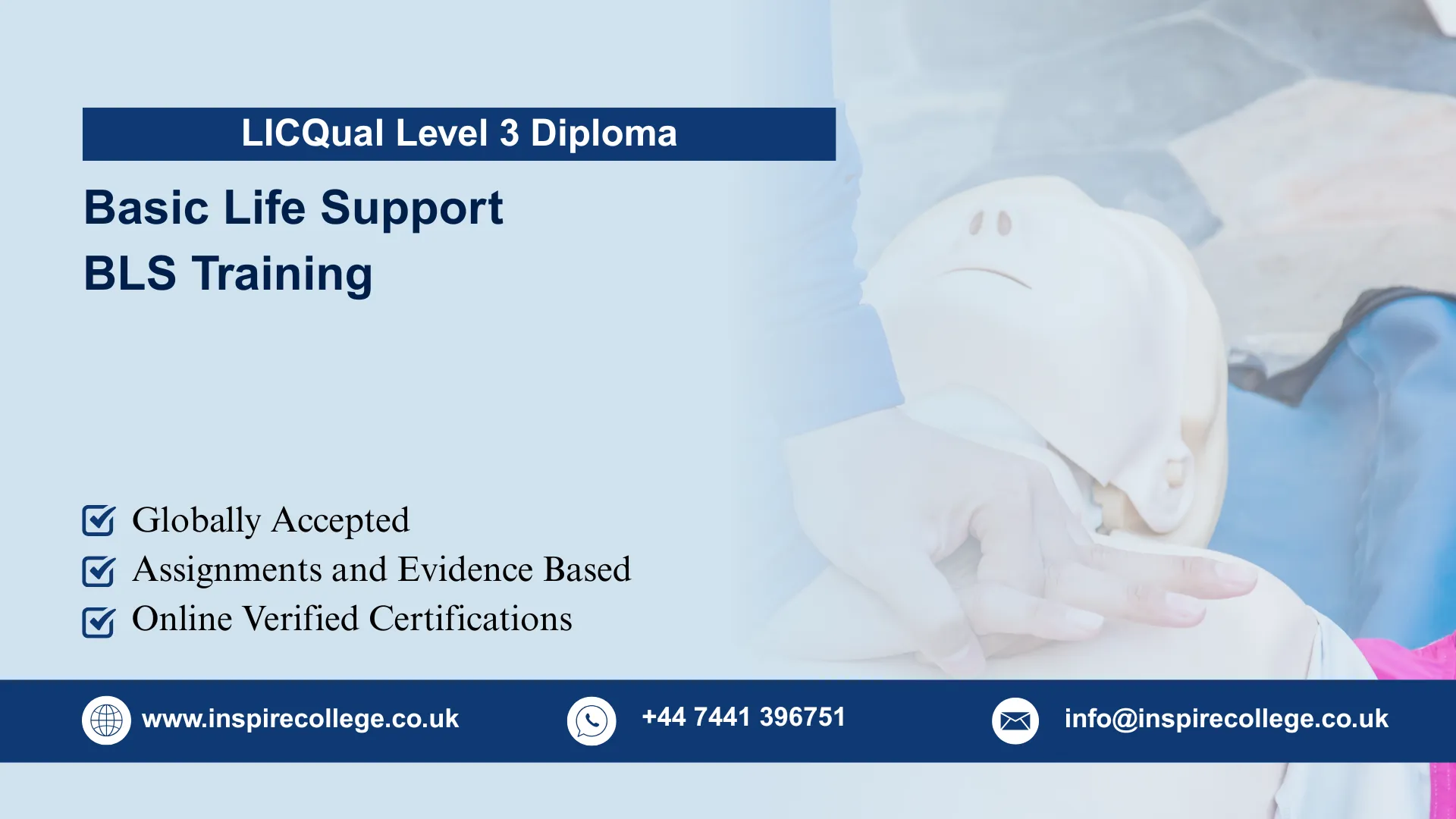 LICQual Level 3 Diploma in Basic Life Support BLS Training