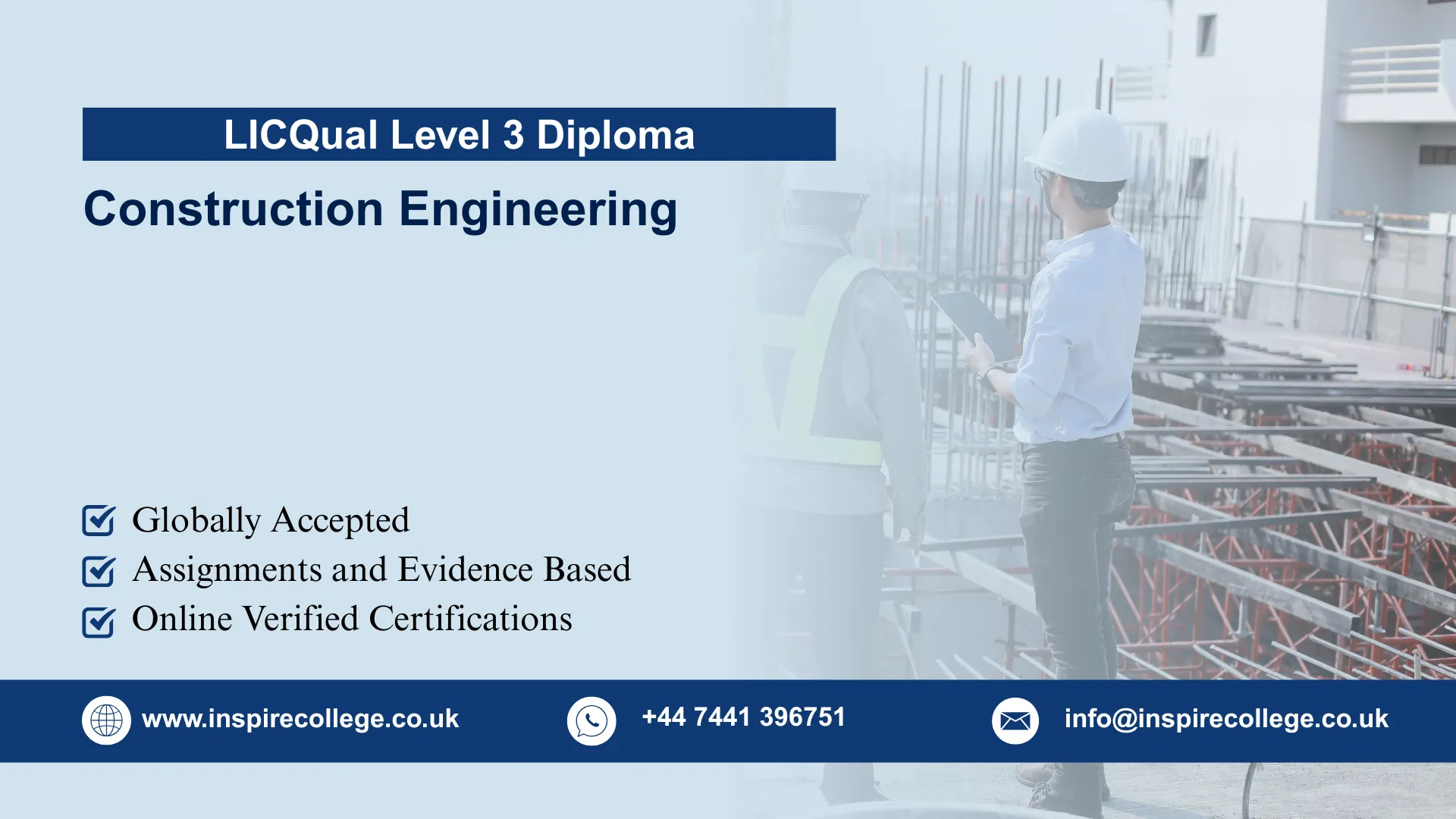 LICQual Level 3 Diploma in Construction Engineering