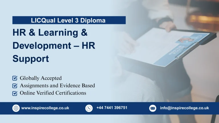 LICQual Level 3 Diploma in HR and Learning & Development – HR Support