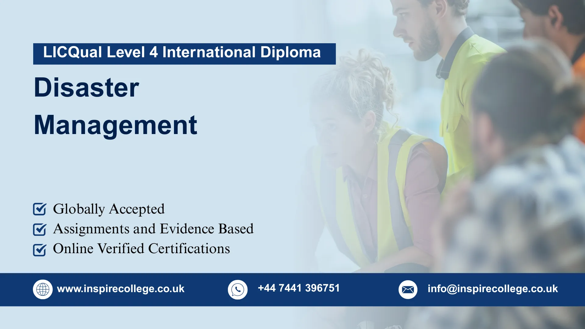 LICQual Level 4 International Diploma in Disaster Management