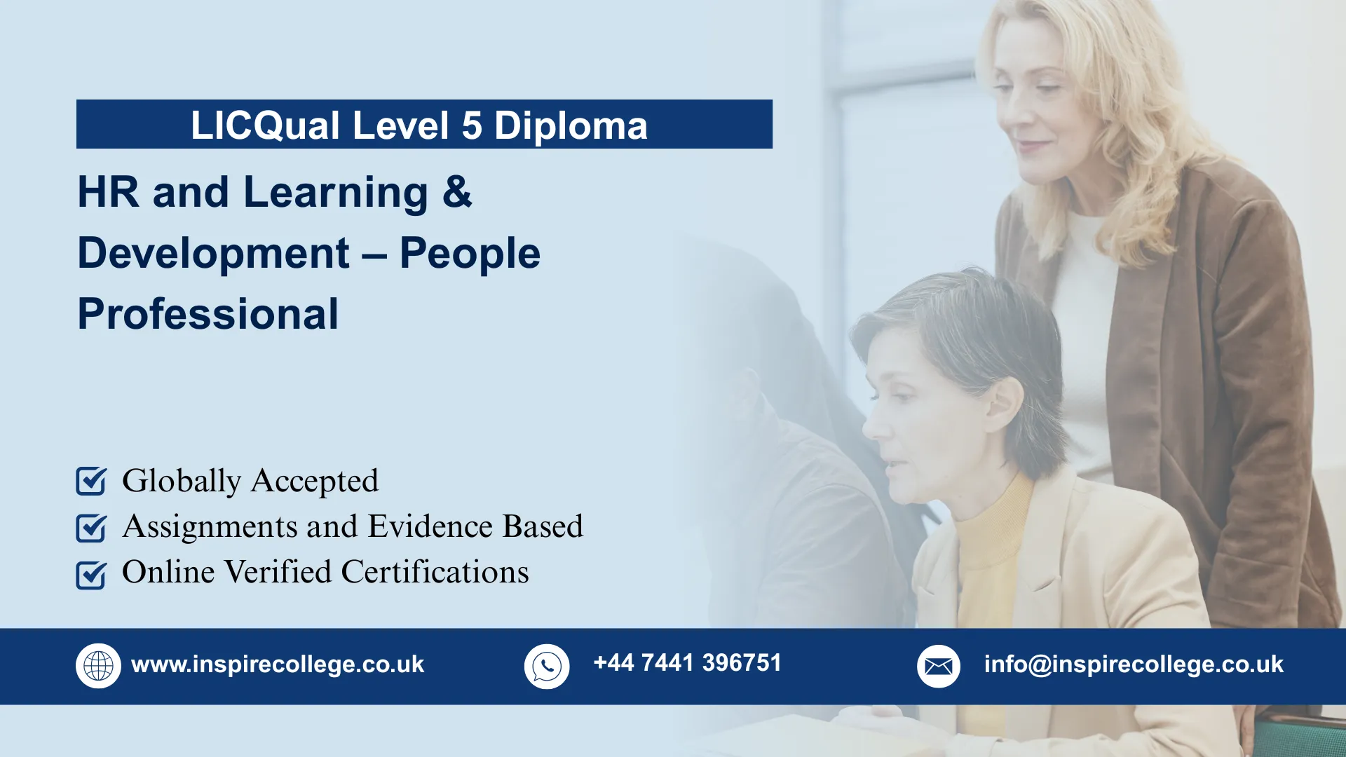 LICQual Level 5 Diploma in HR and Learning & Development – People Professional 