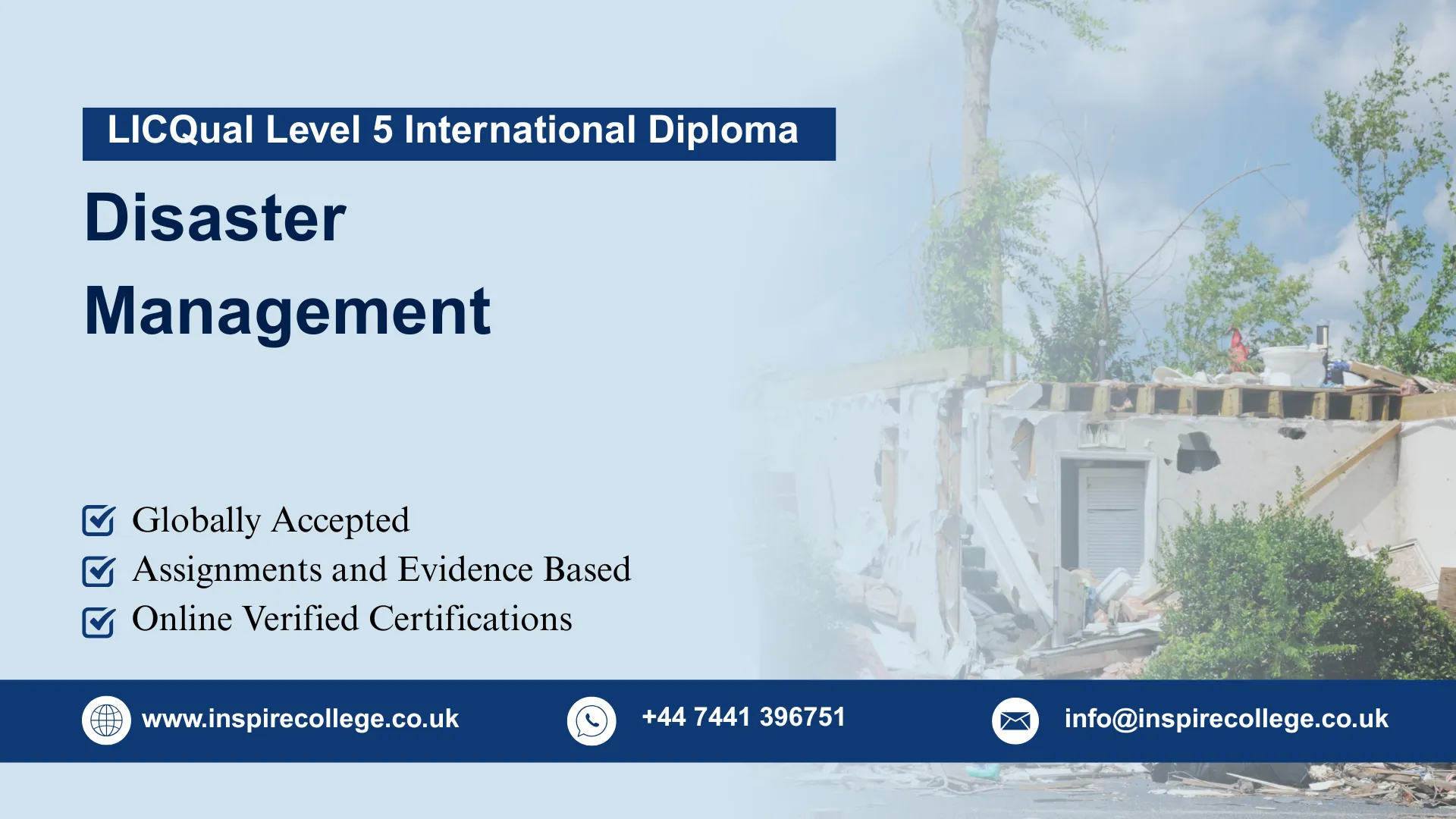 LICQual Level 5 International Diploma in Disaster Management