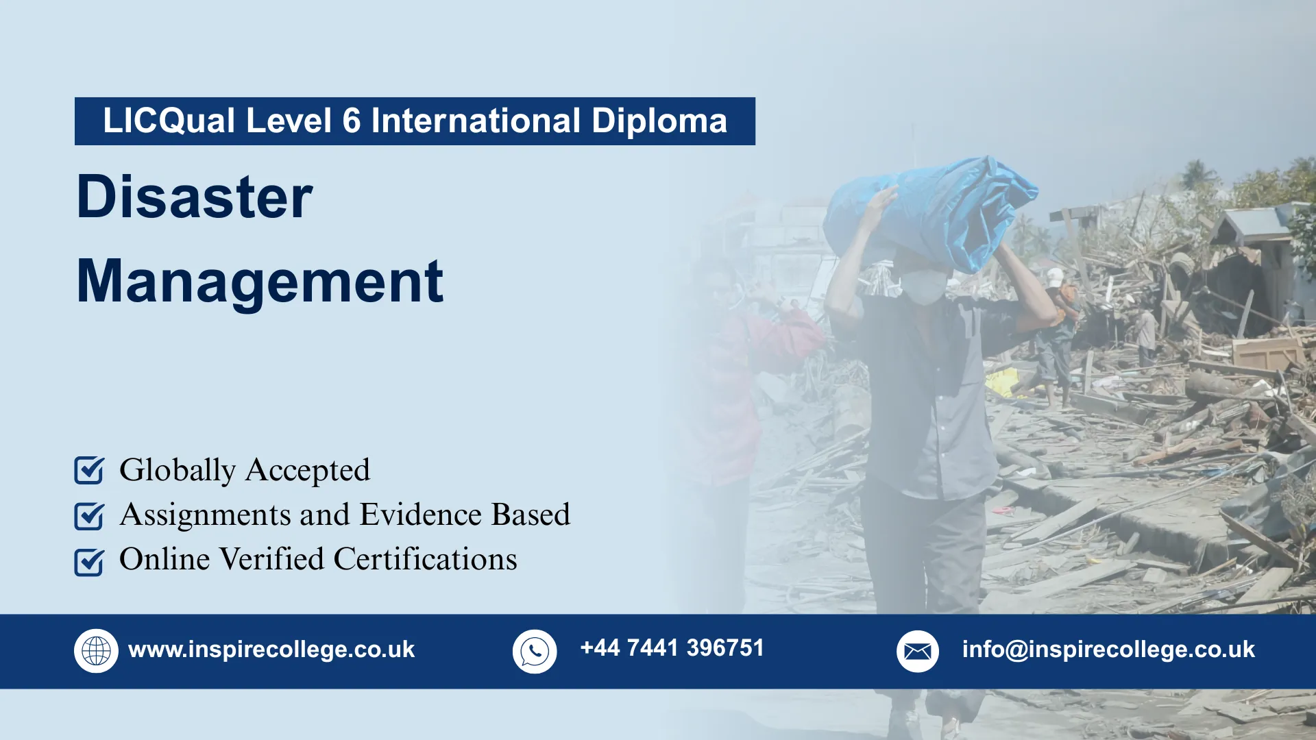 LICQual Level 6 International Diploma in Disaster Management