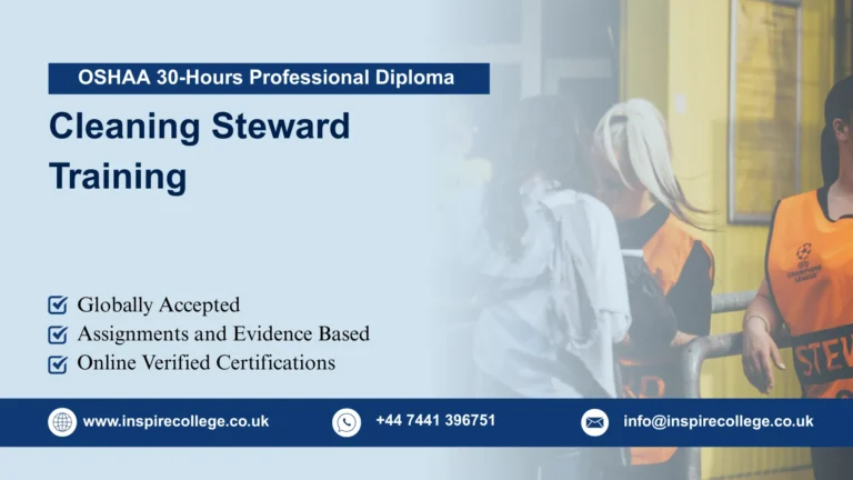 OSHAA 30-Hours Professional Diploma in Cleaning Steward Training
