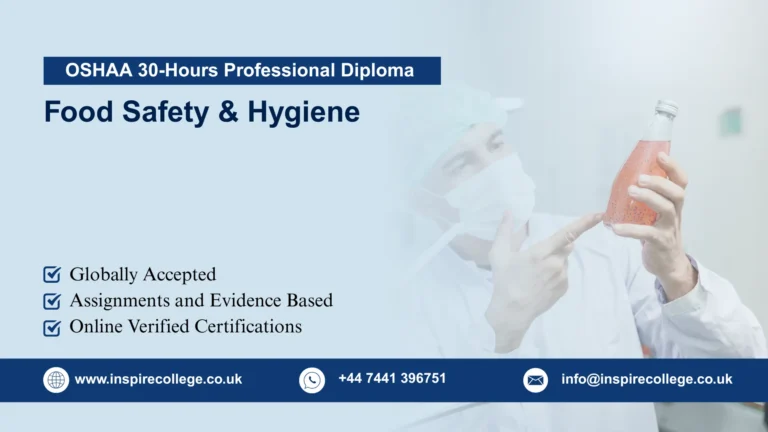 OSHAA 30-Hours Professional Diploma in Food Safety and Hygiene
