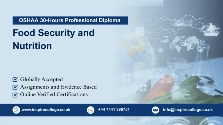 OSHAA 30-Hours Professional Diploma in Food Security and Nutrition