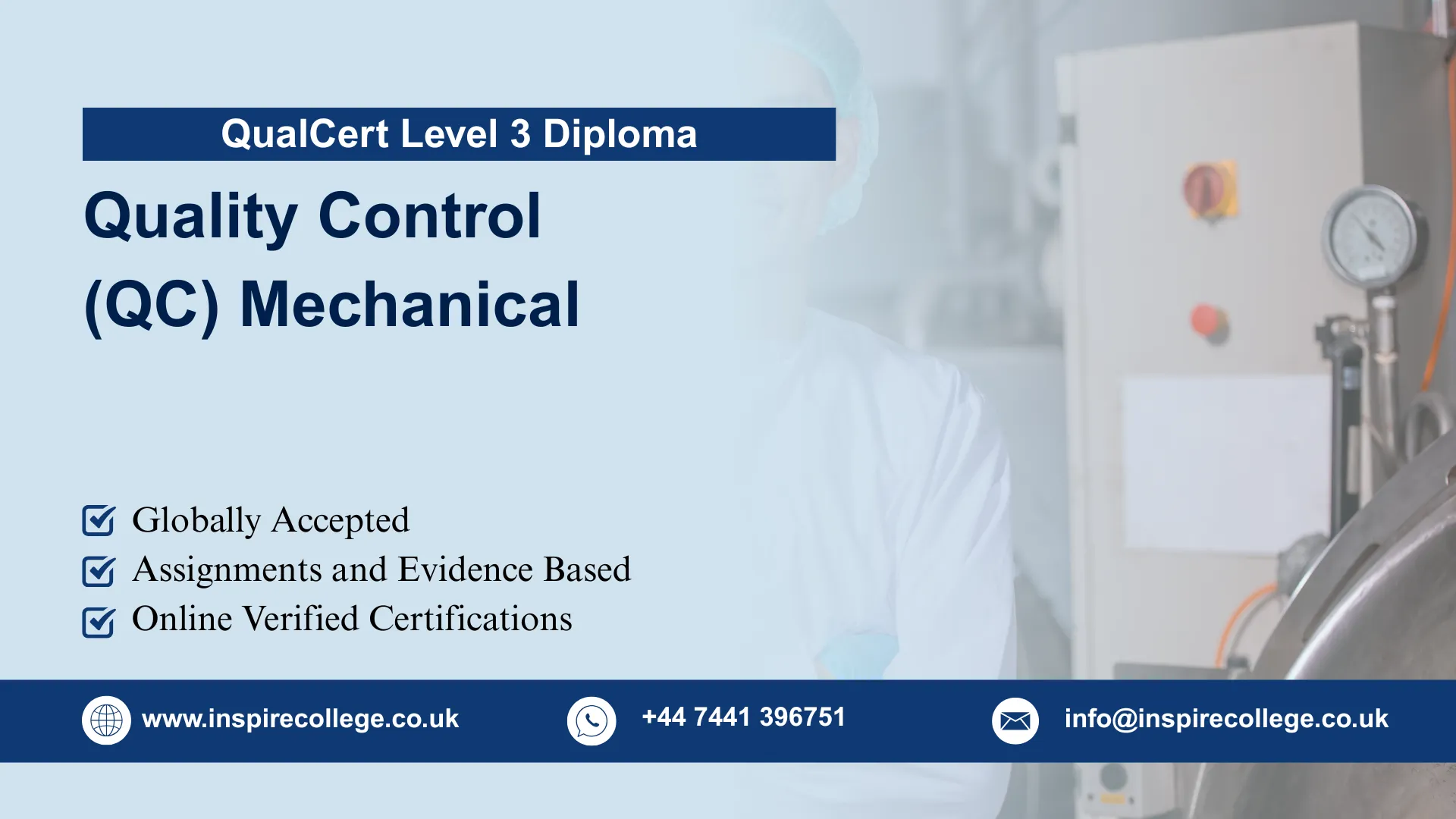 QualCert Level 3 Diploma in Quality Control ( QC ) Mechanical