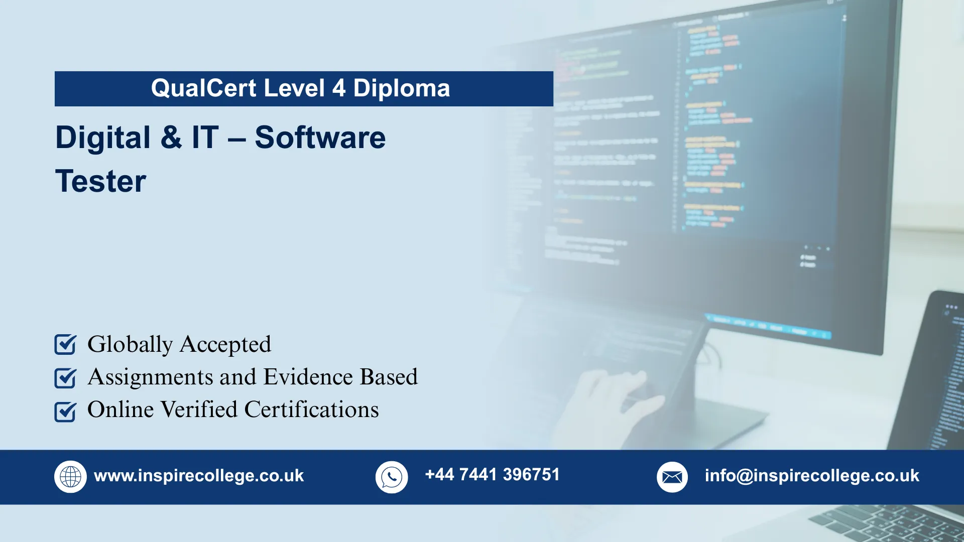 QualCert Level 4 Diploma in Digital & IT – Software Tester