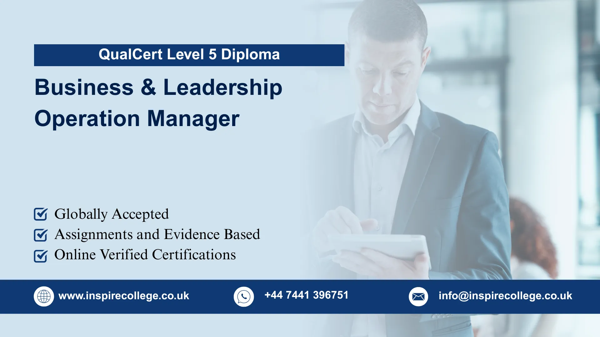 QualCert Level 5 Diploma in Business and Leadership – Operation Manager