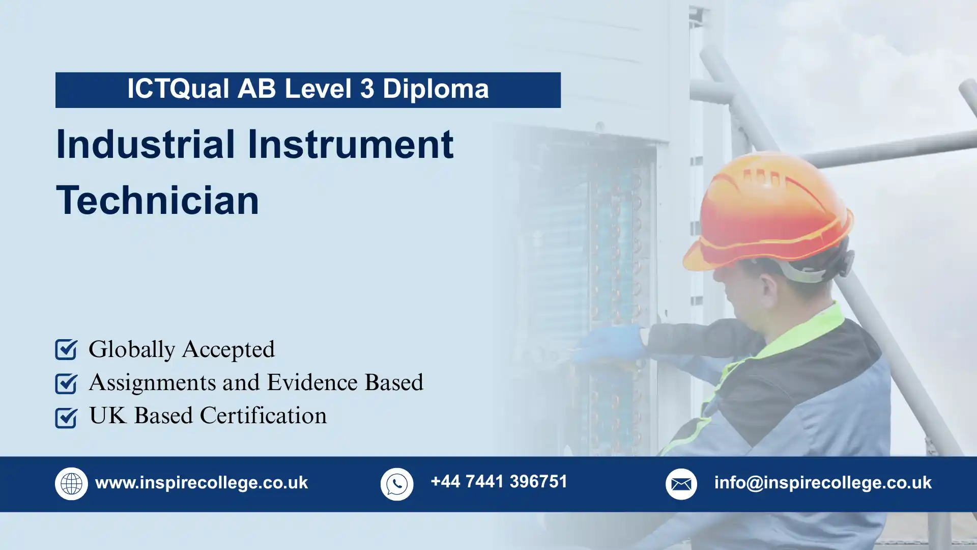 ICTQual AB Level 3 Diploma in Industrial Instrument Technician