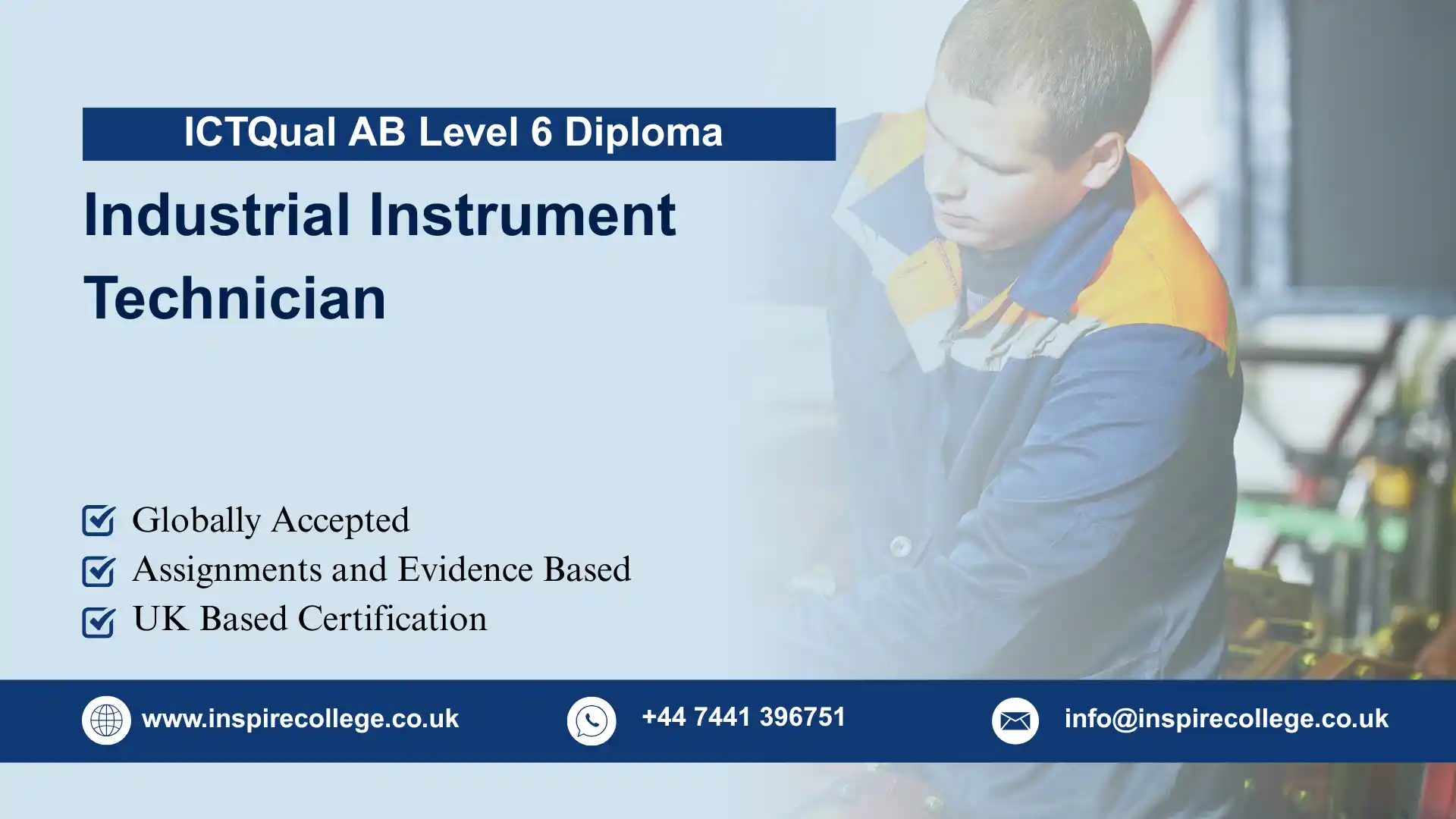 ICTQual AB Level 6 Diploma in Industrial Instrument Technician