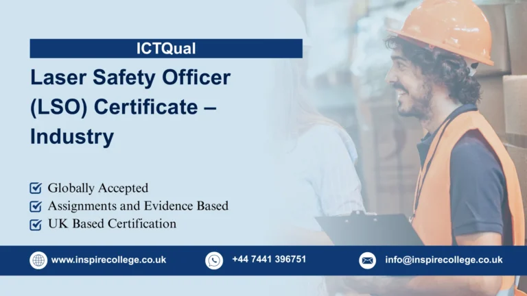 ICTQual Laser Safety Officer (LSO) Certificate – Industry