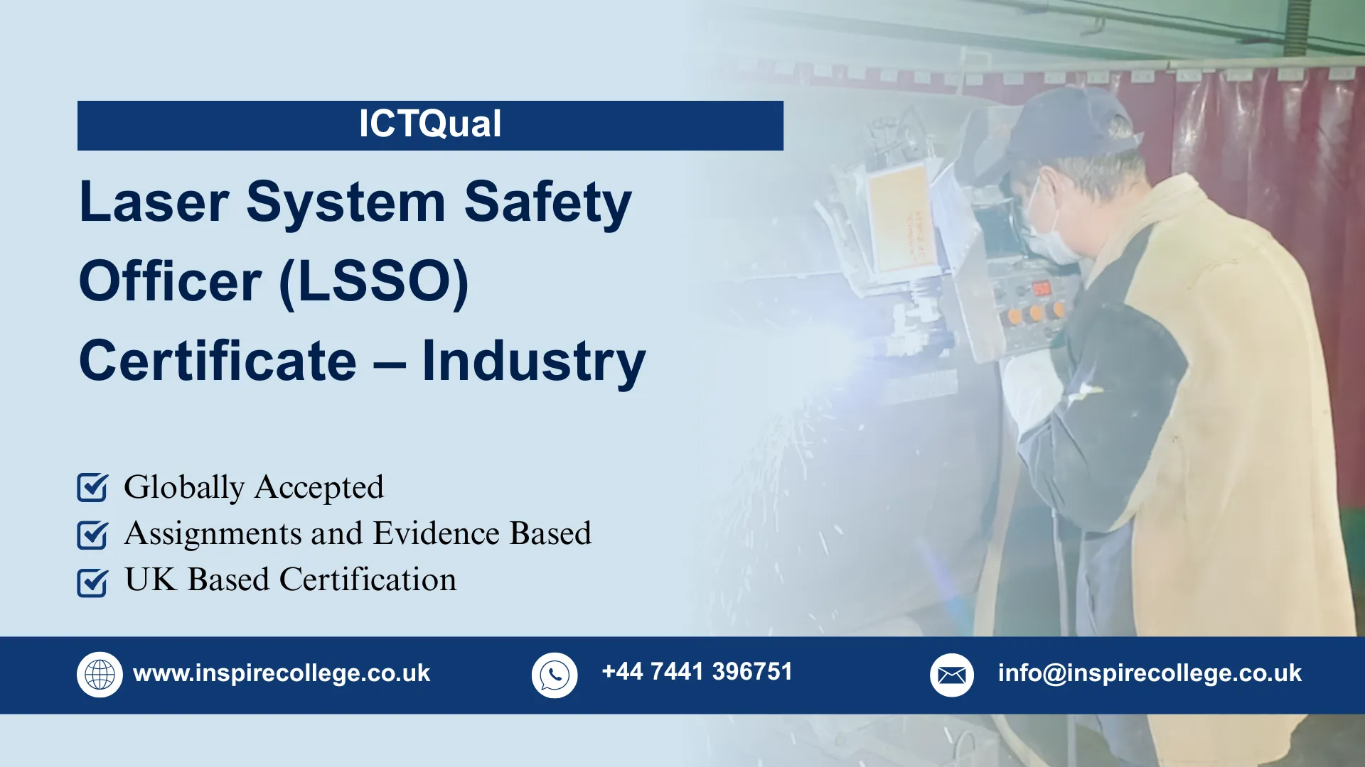 ICTQual Laser System Safety Officer (LSSO) Certificate – Industry