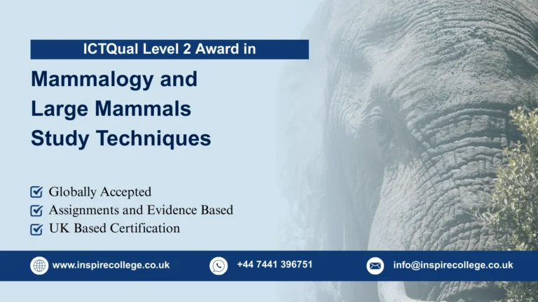 ICTQual Level 2 Award in Mammalogy and Large Mammals Study Techniques