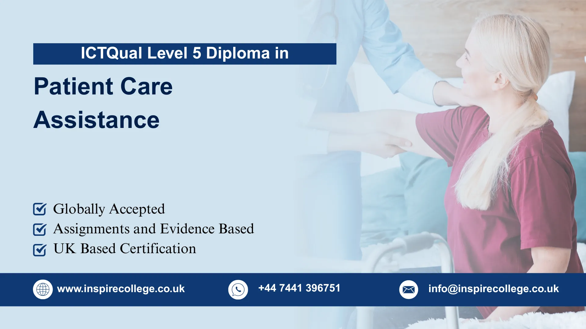 ICTQual Level 5 Diploma in Patient Care Assistance