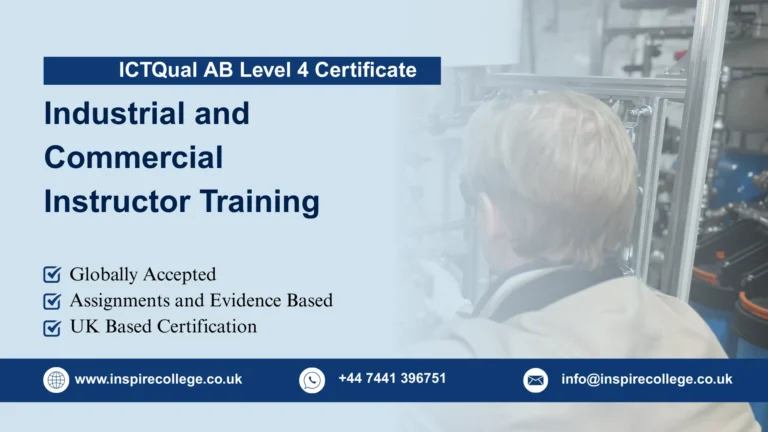 ICTQual AB Level 4 Certificate Industrial and Commercial Instructor Training