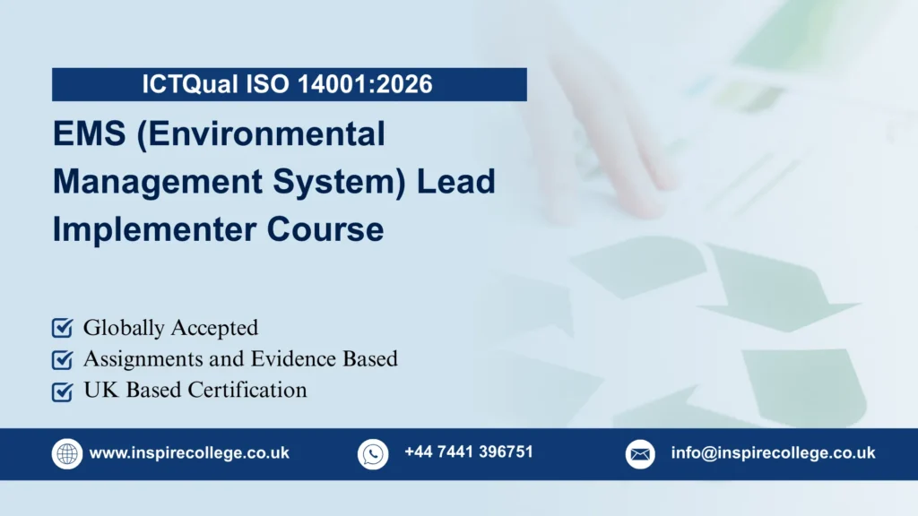 ICTQual ISO 14001:2026 EMS (Environmental Management System) Lead Implementer Course
