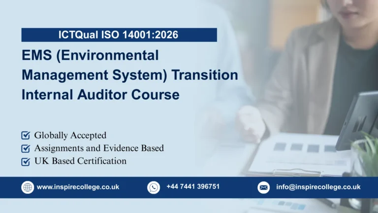 ICTQual ISO 14001:2026 EMS (Environmental Management System) Transition Internal Auditor Course