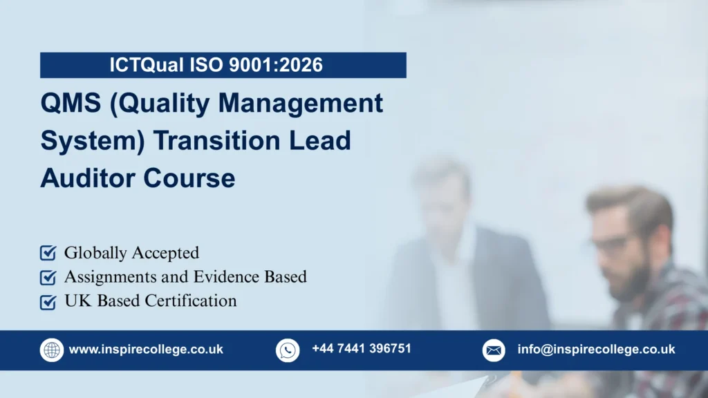 ICTQual ISO 9001:2026 QMS (Quality Management System) Transition Lead Auditor Course