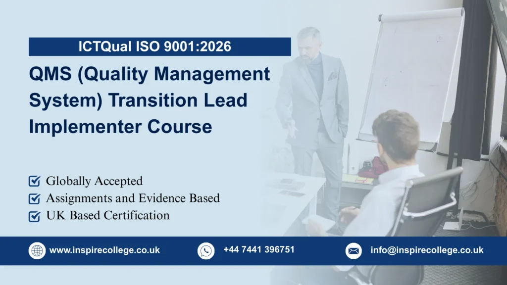 ICTQual ISO 9001:2026 QMS (Quality Management System) Transition Lead Implementer Course