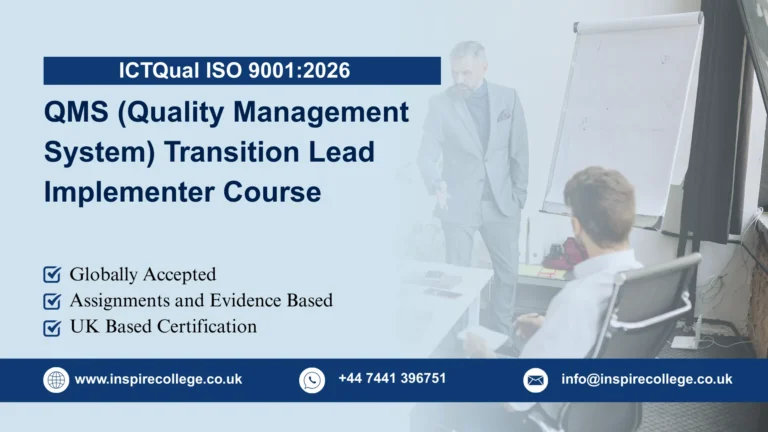 ICTQual ISO 9001:2026 QMS (Quality Management System) Transition Lead Implementer Course