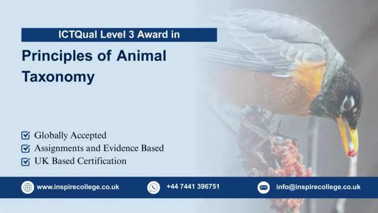 ICTQual Level 3 Award in Principles of Animal Taxonomy