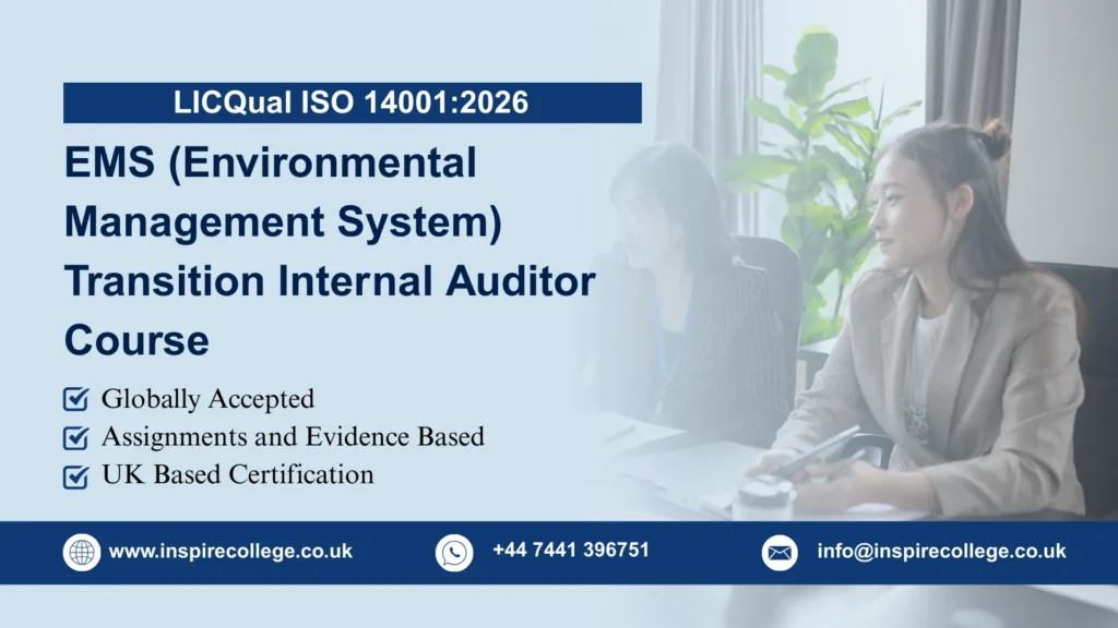 LICQual ISO 14001:2026 EMS (Environmental Management System) Transition Internal Auditor Course