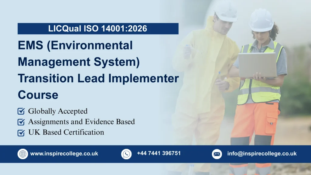 LICQual ISO 14001:2026 EMS (Environmental Management System) Transition Lead Implementer Course