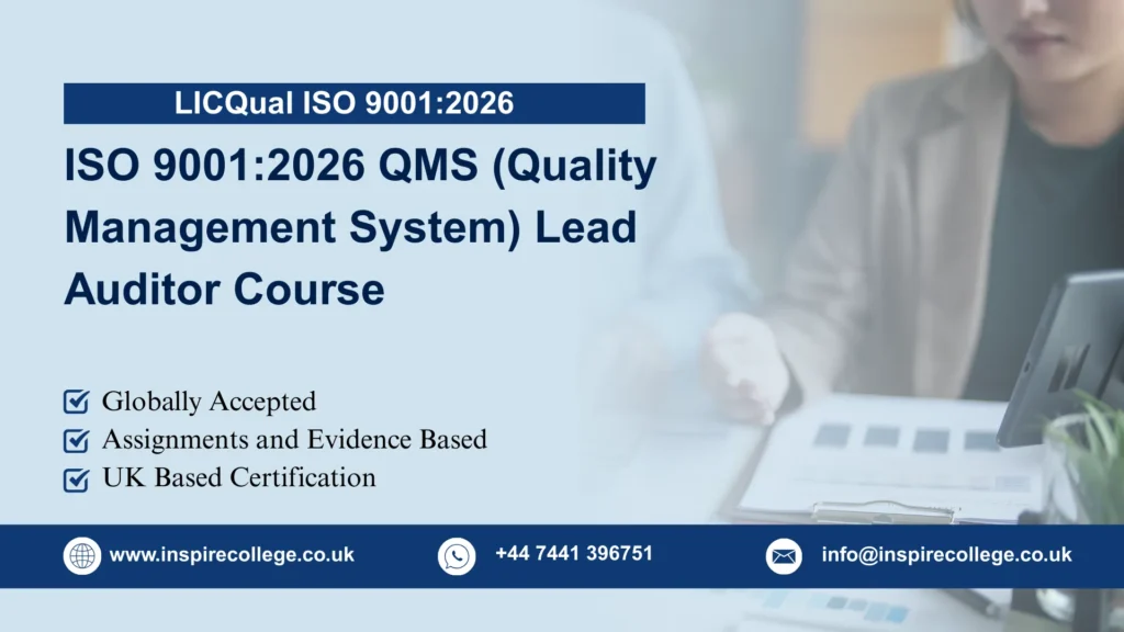 LICQual ISO 9001:2026 QMS (Quality Management System) Lead Auditor Course