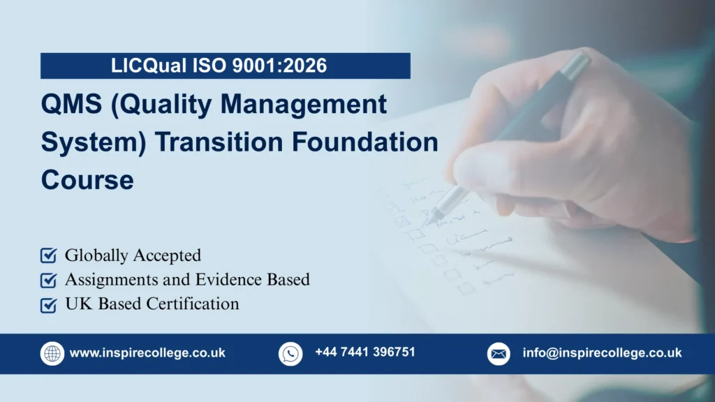 LICQual ISO 9001:2026 QMS (Quality Management System) Transition Foundation Course