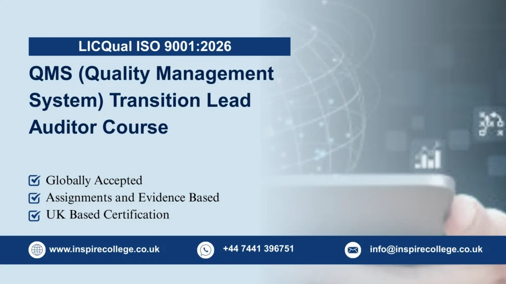 LICQual ISO 9001:2026 QMS (Quality Management System) Transition Lead Auditor Course