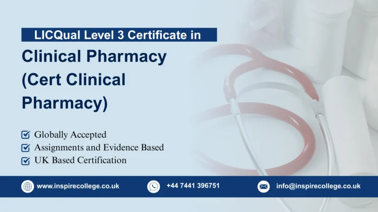 LICQual Level 3 Certificate in Clinical Pharmacy (Cert Clinical Pharmacy)