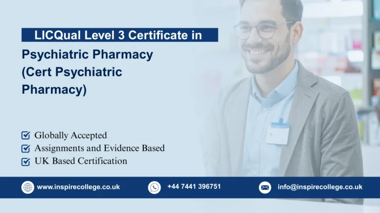 LICQual Level 3 Certificate in Psychiatric Pharmacy (Cert Psychiatric Pharmacy) 