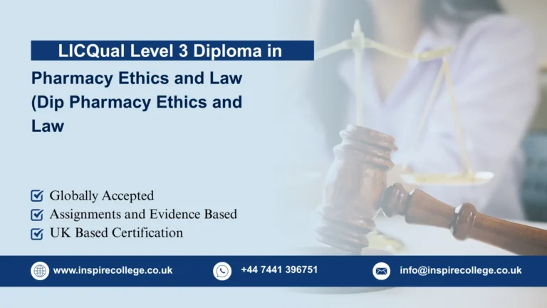 LICQual Level 3 Diploma in Pharmacy Ethics and Law (Dip Pharmacy Ethics and Law
