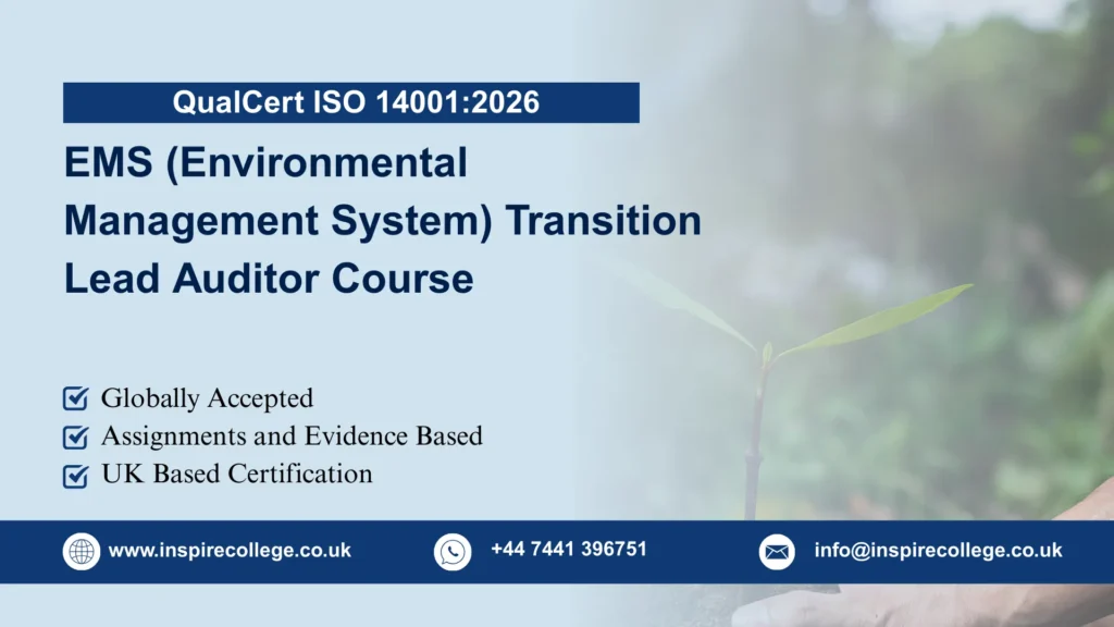 QualCert ISO 14001:2026 EMS (Environmental Management System) Transition Lead Auditor Course