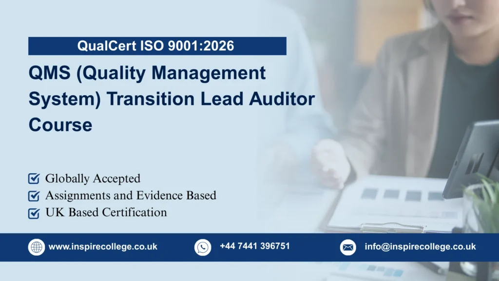 QualCert ISO 9001:2026 QMS (Quality Management System) Transition Lead Auditor Course