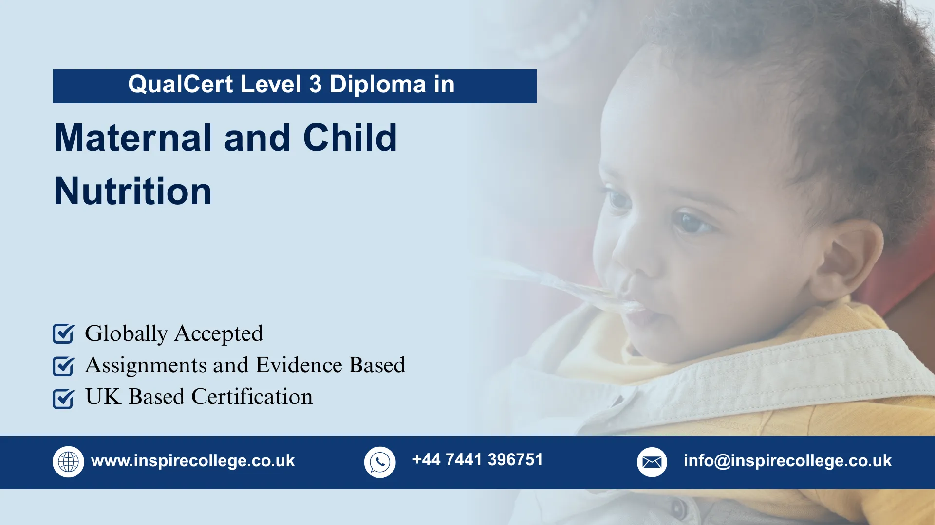 QualCert Level 3 Diploma in Maternal and Child Nutrition (Dip Maternal and Child Nutrition)