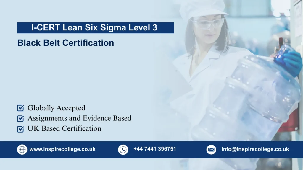 I-CERT Lean Six Sigma Black Belt Level 3 Certification