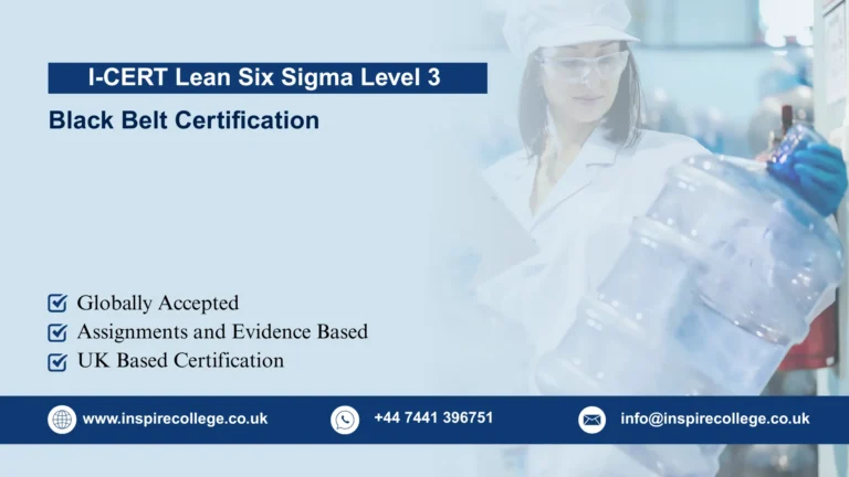 I-CERT Lean Six Sigma Black Belt Level 3 Certification