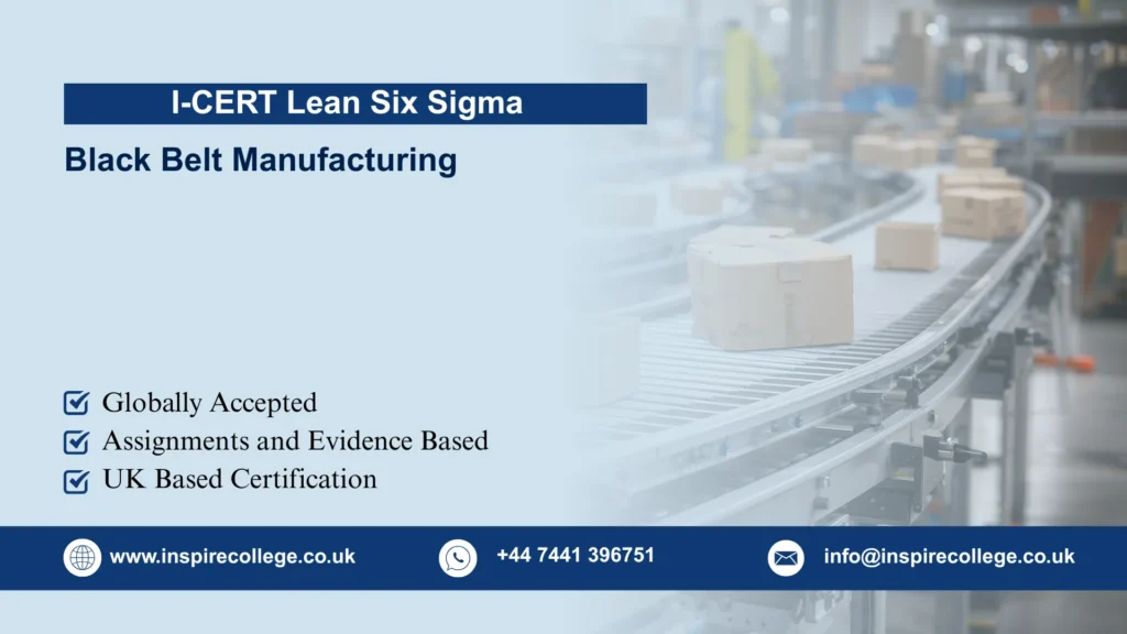 I-CERT Lean Six Sigma Black Belt Manufacturing
