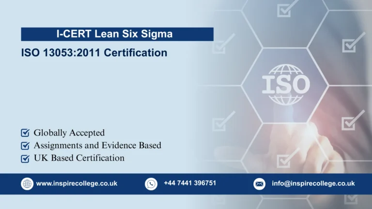 I-CERT Lean Six Sigma and ISO 13053:2011 Certification