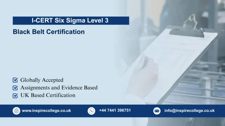 I-CERT Six Sigma Black Belt Level 3 Certification