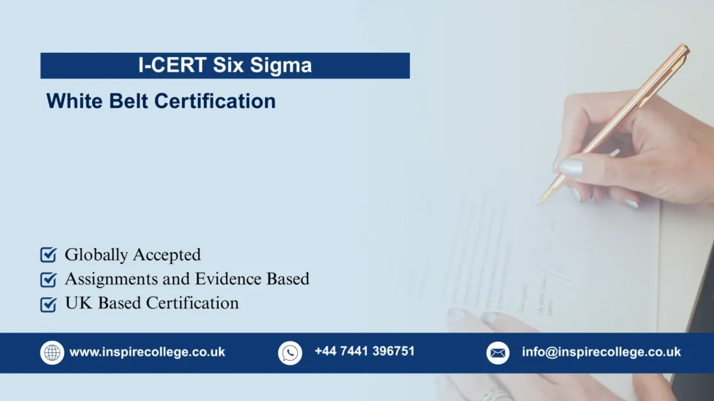 I-CERT Six Sigma White Belt Certification