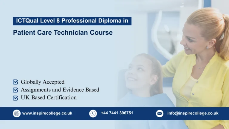 ICTQual Level 3 Diploma in Patient Care Technician Course